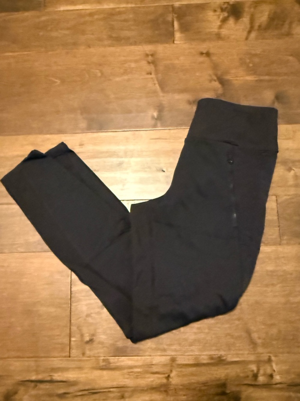 Athleta Fleece-Lined Black High-Waist Leggings
